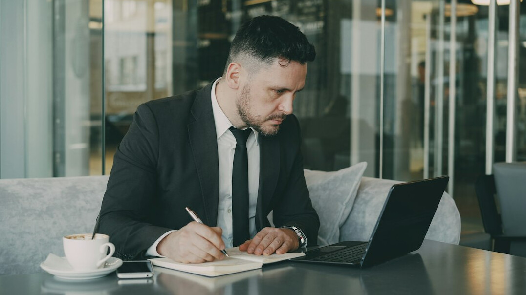 business professional writing email